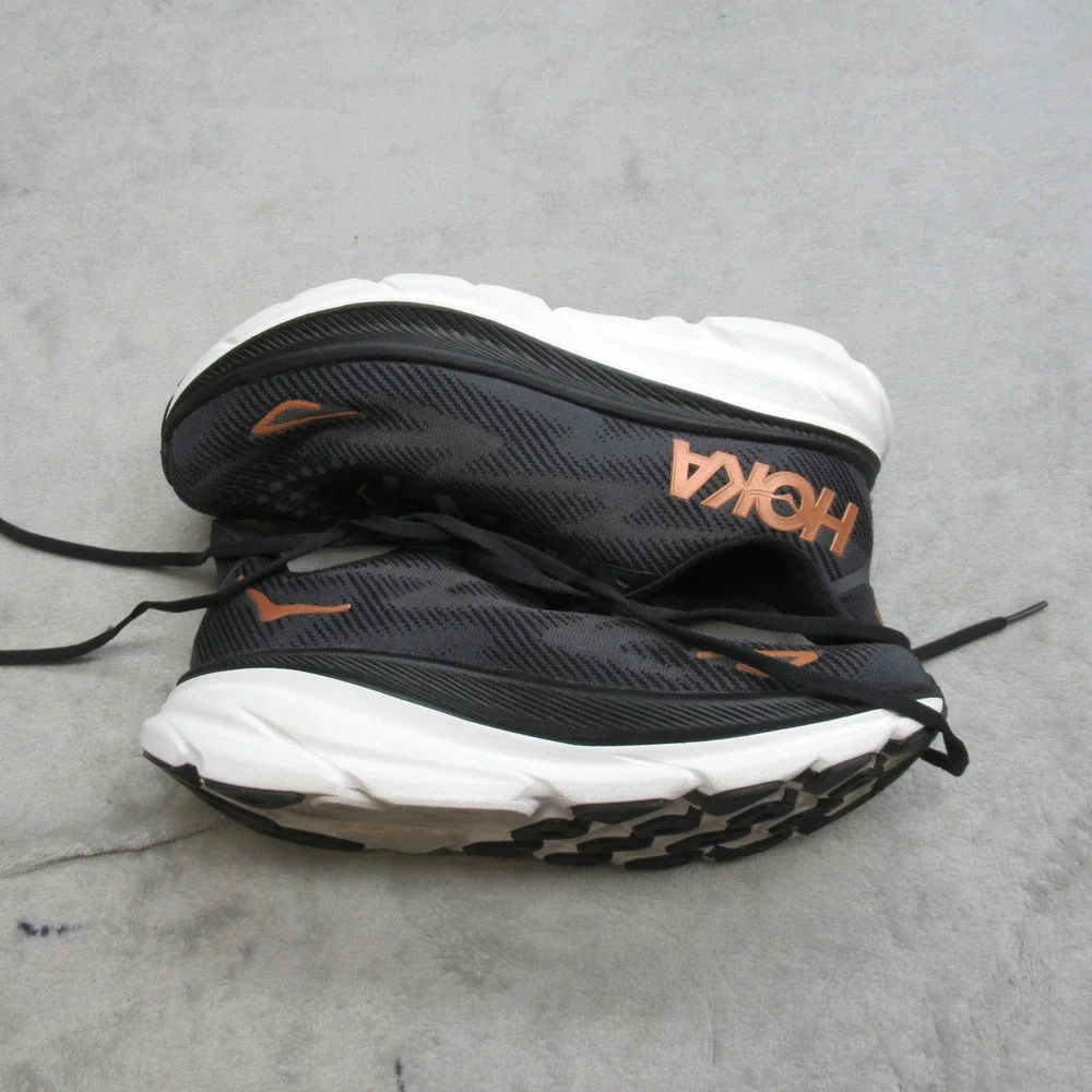 Hoka Womens Shoes 8.5 B Black Clifton 9 Cushioned Lightweight Running Athletic - Picture 11 of 13